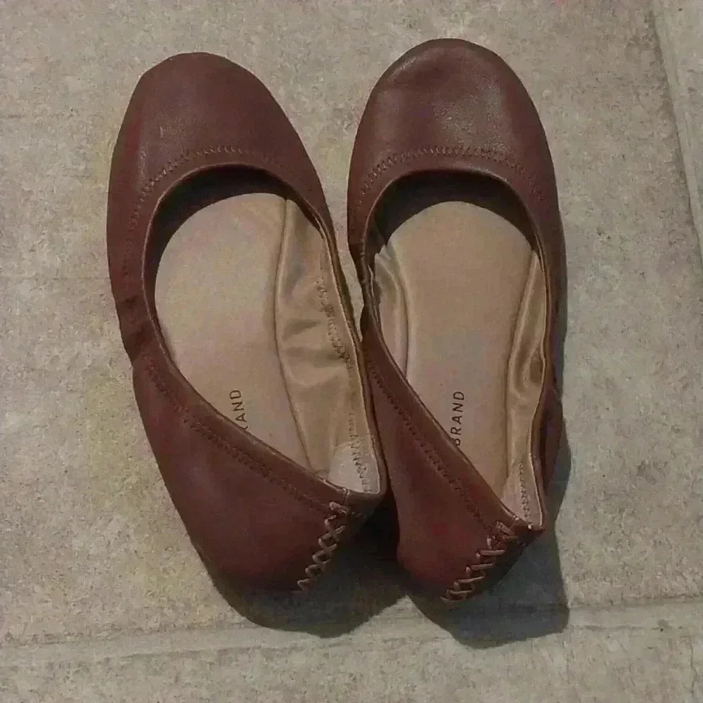 Lucky Brand Emmie Ballet  Stitched Back Flat Size 3.5
